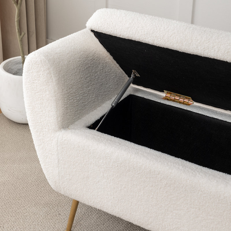 Banc de rangement Kaybree, Blanc