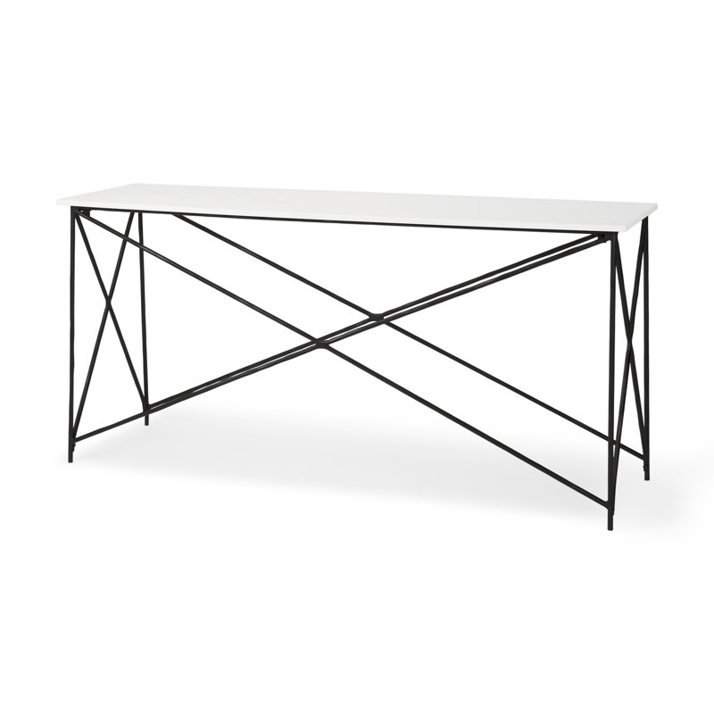 Josanne 59'' Marble Top Console Table