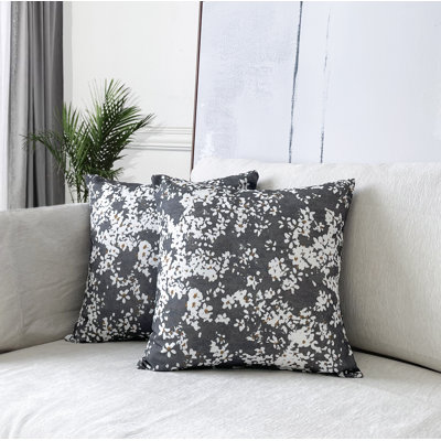 Ensemble de 2 housses de coussins décoratifs 18 po