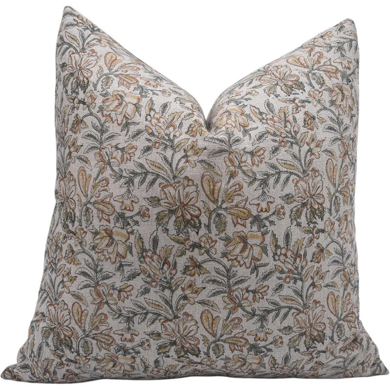 Housse de coussin Fab divine - Design unique fabriqué à la main pour le salon, Kudrat, H 16 po x l 16 po