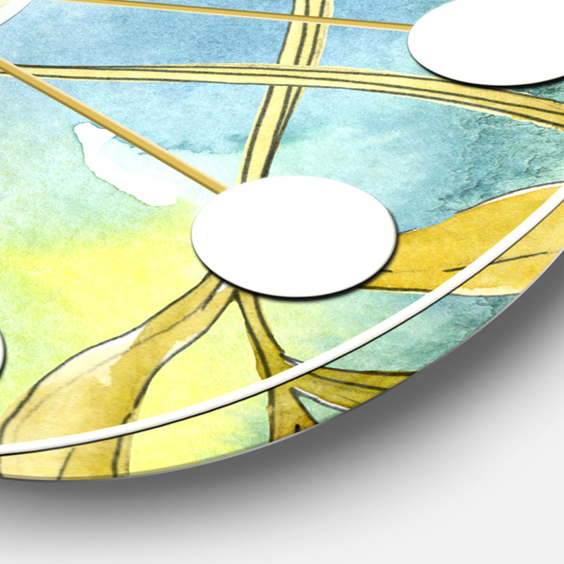 Horloge murale rétro Mid-Century, Grand