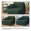 Chaise longue rembourrée avec coussin et pieds en bois massif l 42 po Stoneville-1142525853-1241533995
