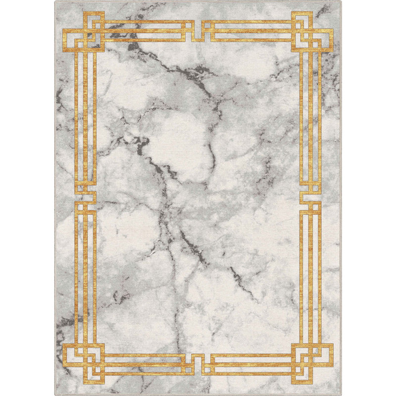 Tapis beige Mercer41 Gerde, Rectangle 5 pi 3 po x 7 pi 3 po