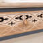 Console 39 po avec 2 tiroirs Fienley, naturel riche, bleu