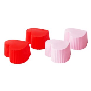 Buy Freshware Silicone Cupcake Liners / Baking Cups - 12-Pack Muffin Molds,  Rectangle, Red and Black Colors by Freshware, Inc. on Dot & Bo