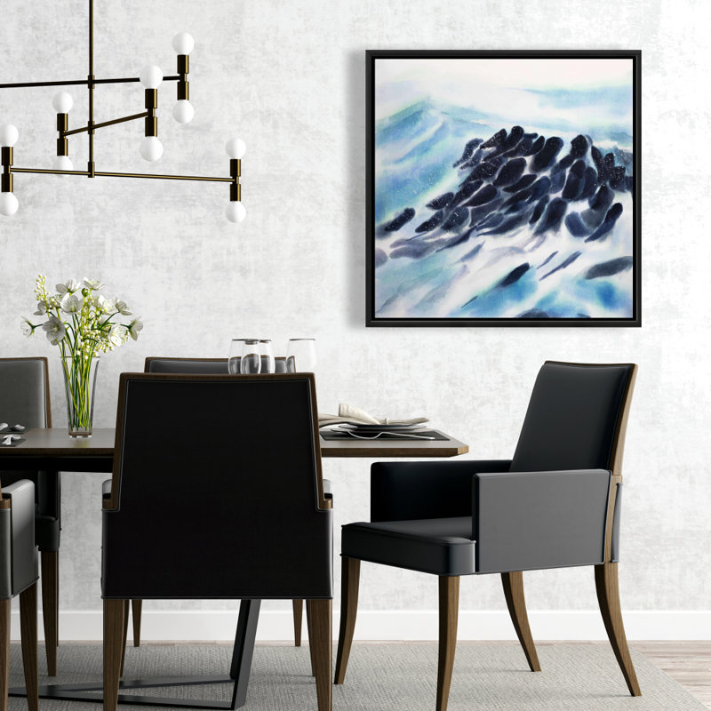 " Sea Waves With Paint Splash "