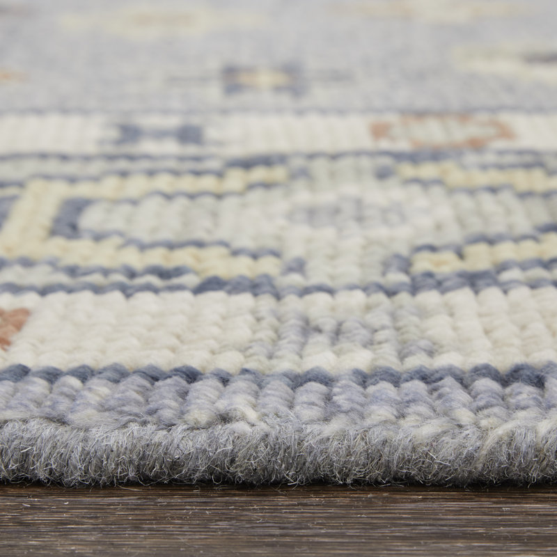 Nacy Wool Oriental Area Rug, Runner 2'6" x 10', Gray