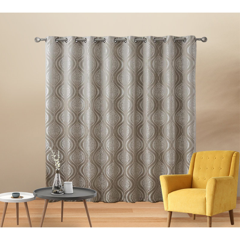Petrie Curtain Single Panel, Taupe