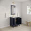 Elizabeth 30" Carrara White Marble Countertop Bath Vanity with Faucet-916305452-916305453