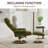 Modern Ergonomic Recliners, Chenille Fabric, Green, Home & Office