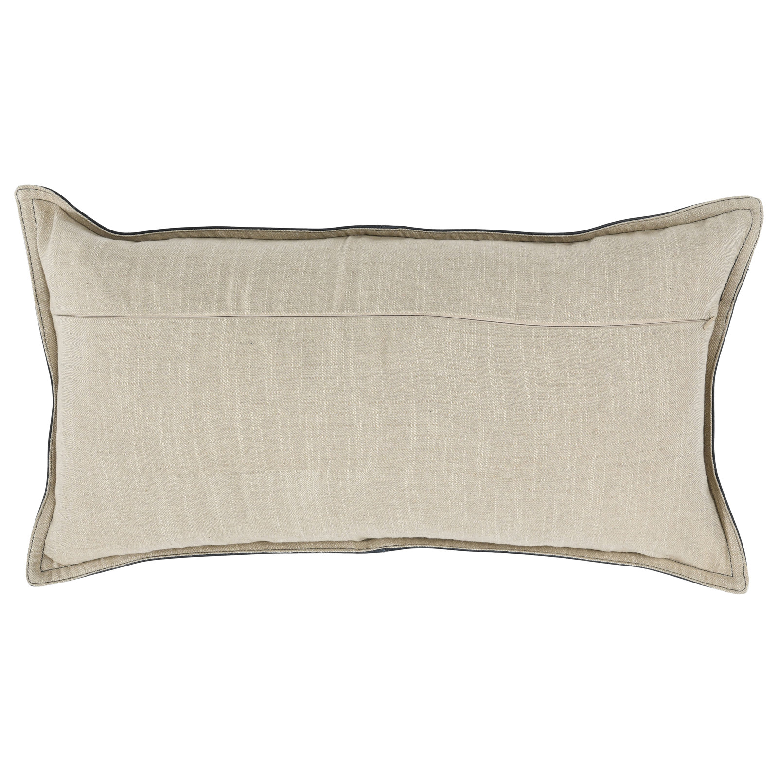 Cutler Leather Accent Pillow, Nightfall Blue, 14" x 26", Rectangular