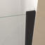 Porte de douche pliante de 35 à 34 po x 72 po, verre trempé de 1/4 po (6 mm), cadre noir mat, film antidéflagrant-119866314