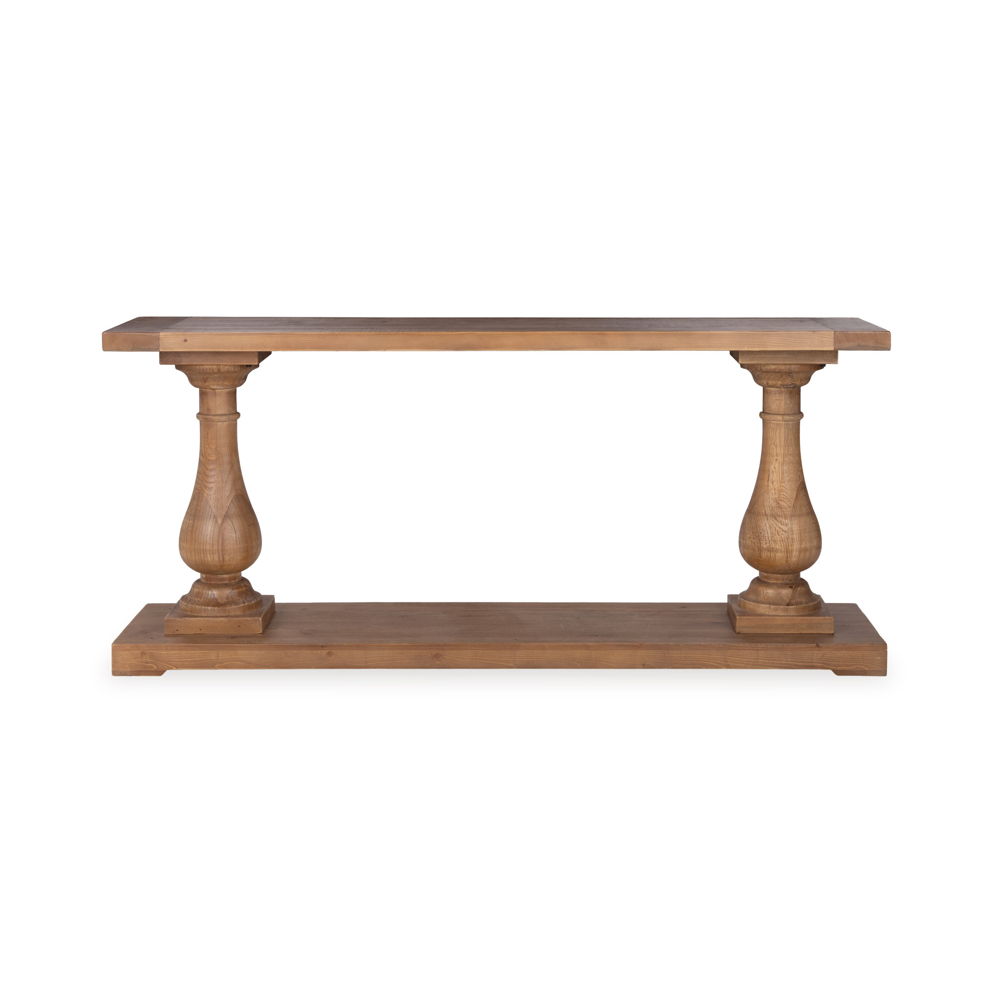 Farrer 70.9'' Solid Wood Console Table, Mission Brown