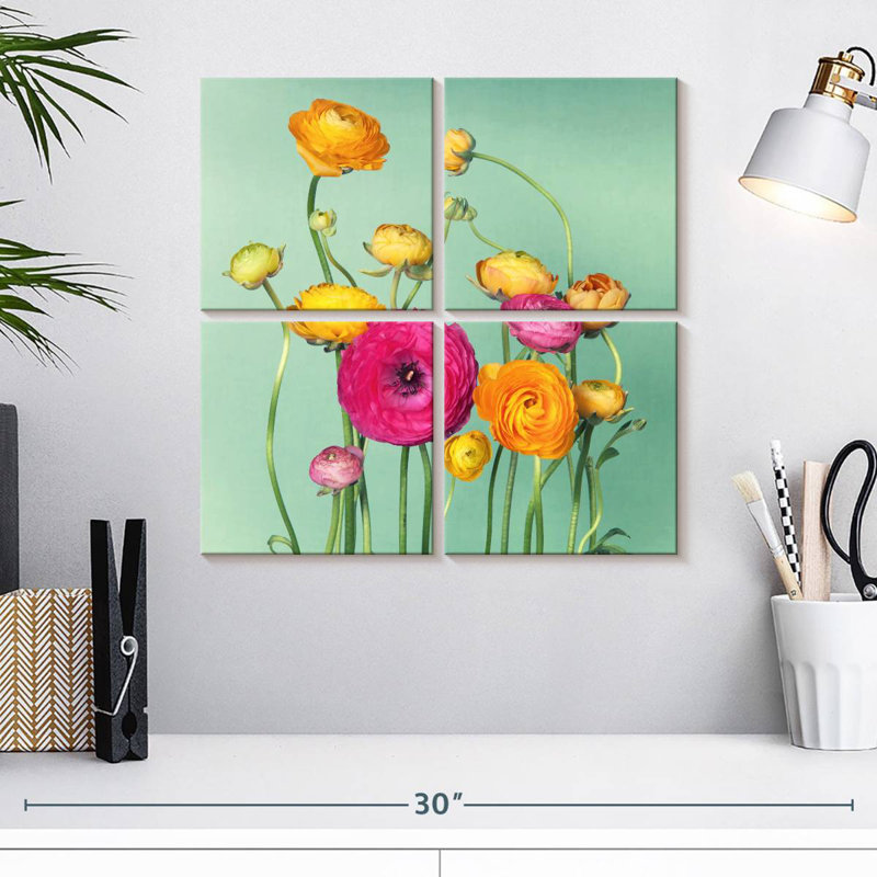 Bouquet de fleurs Harnek Ranunculus, H 18 po x l 18 po