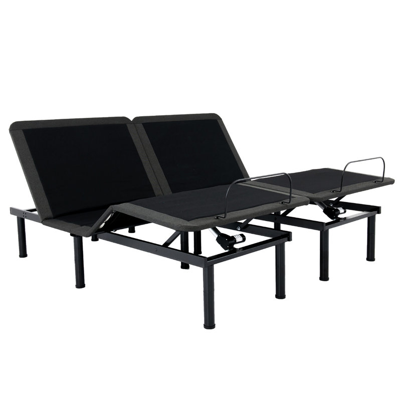 Matelas en mousse viscoélastique 11 pouces et base très grand ajustable - caractéristique du ronflement, réglage zéro gravité, couche supérieure