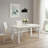 63" White Solid Wood Dining Table-2069768038