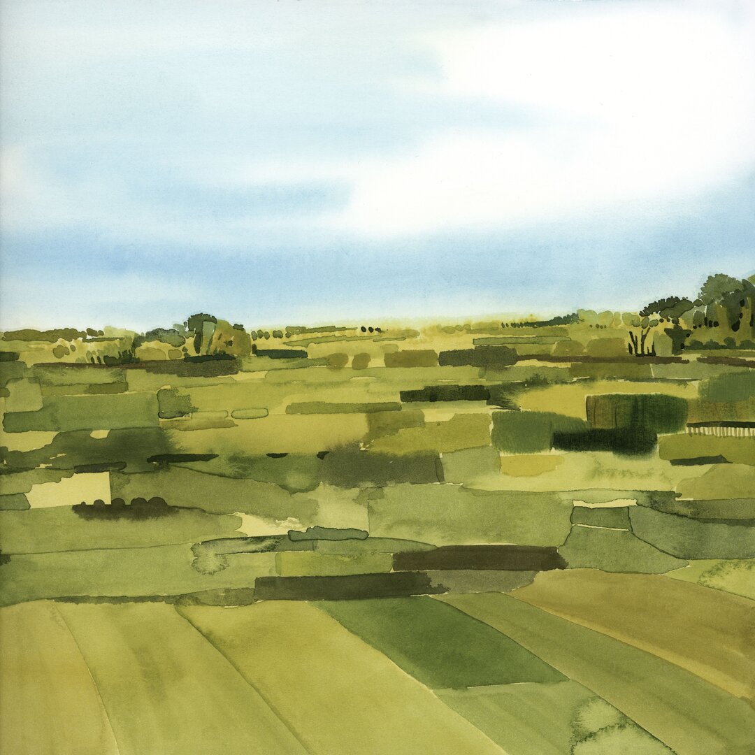 Leinwandbild Green Gold Valley II von Grace Popp