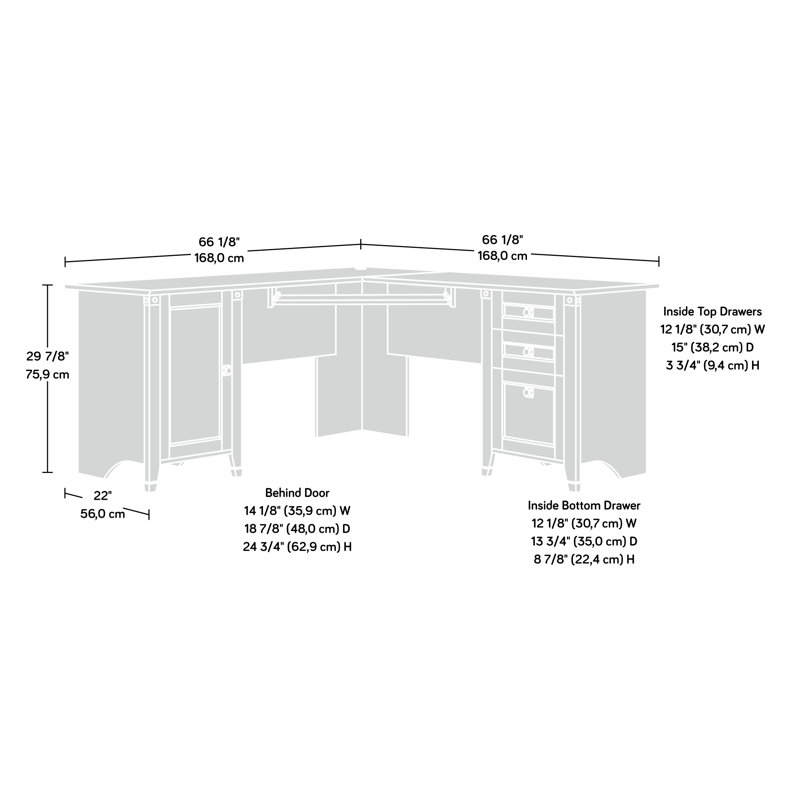 Faris L-Shaped Computer Desk