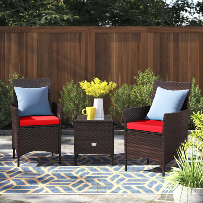 2 - Person Patio Conversation Set with Cushions