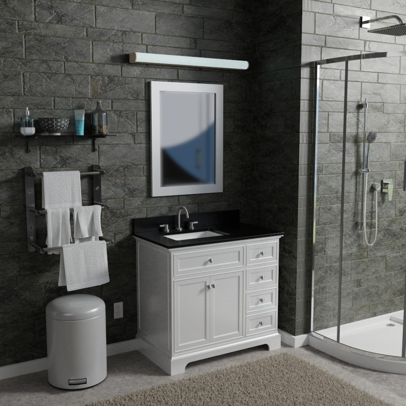 Shelby 36'' Single Bathroom Vanity Base Only, White