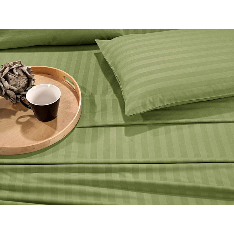 Microfiber Sheet Set, Full Sheet Set + Fitted Sheet + 4 Pillowcases, Sage