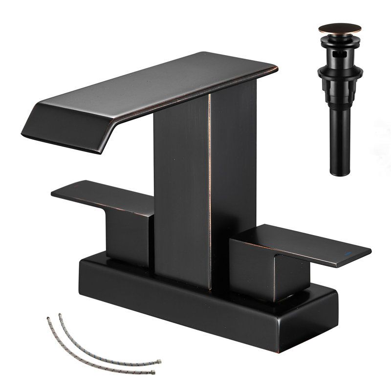 2-handle Bathroom Faucet with Drain Assembly, 91 cm H x 61 cm W