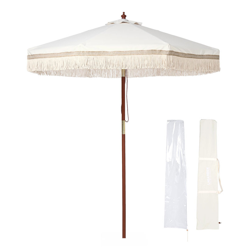 Parasol Hershell 81,9 avec contrepoids inclus, Ivoire