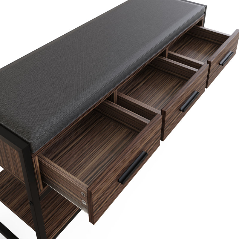 3 Pair Shoe Storage Bench