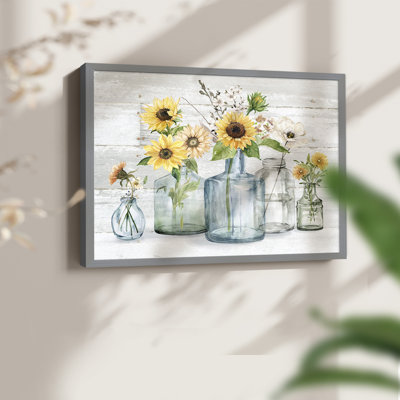 Tournesol Extravaganza - Impression encadrée - Restickable