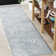 Maribo High-Low Abstract Groovy Striped Light Blue/Ivory Indoor/Outdoor Rug