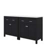 Gallery Detail: Latitude Run 60 Sleek Bathroom Vanity Featuring Double Sink Set