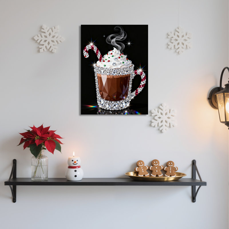 «Sparkling Chocolate Cup», art mural sur toile, H 36 po x l 24 po