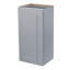 Armoire murale 1 porte et 2 tablettes en bois massif pour rangement dans la cuisine, salle de bain, buanderie, tablettes réglables prêtes à assembler (l 21 po x P 12 po x H 36 po)-1783173895