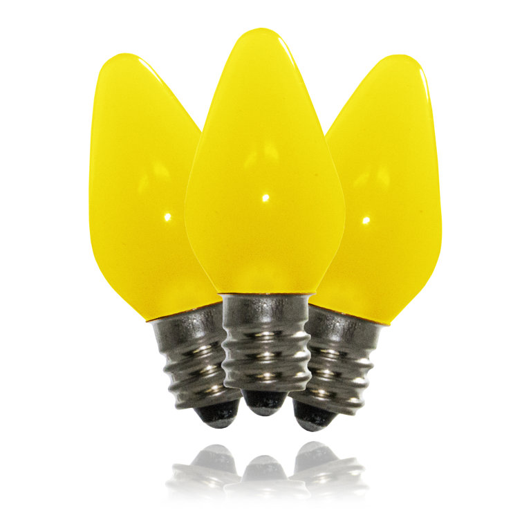 1 Watt Equivalent C7 E12/Candelabra Dimmable 586K LED Bulb