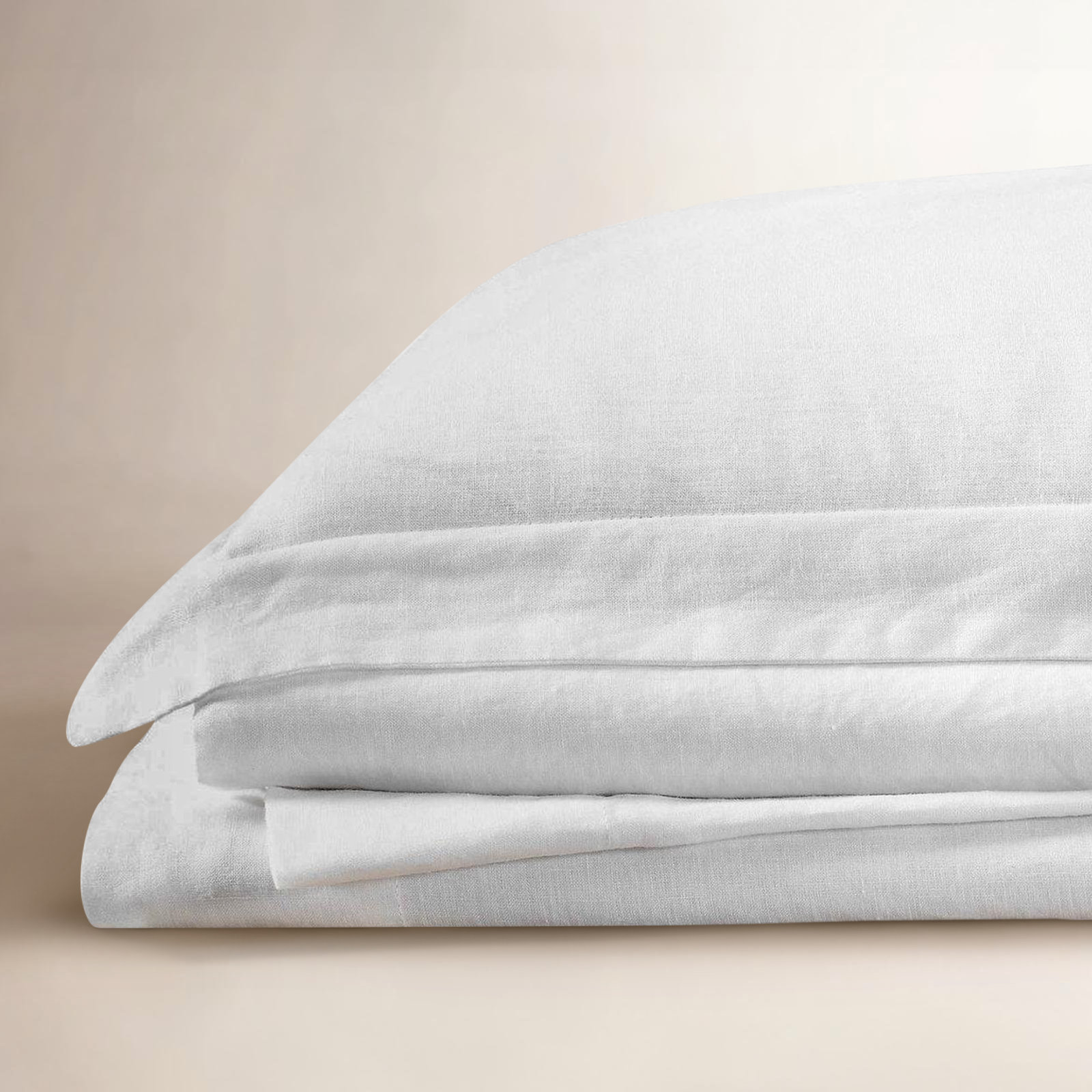 Nena Linen Sheet Set, White, Cal. King