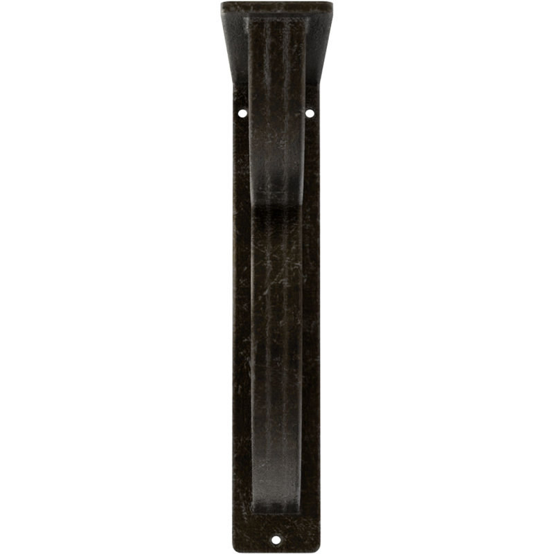 Support en fer forgé Versailles, Argenté antique chaleureux, H 10 po x l 2 po x P 7,5 po
