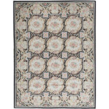 Hand-Knotted High-Quality Brown and Beige Area Rug