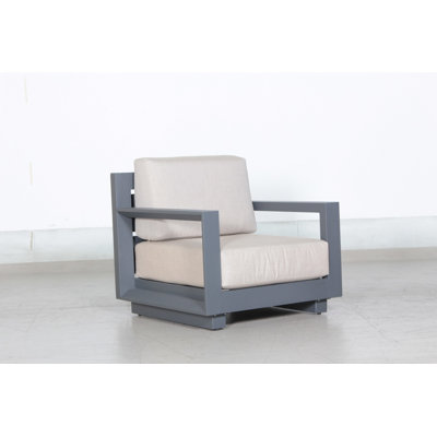Chaise de patio avec coussins sunbrella Abyssinia