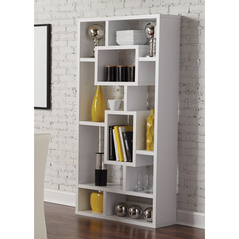 Germya Geometric Bookcase, White