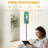  68.5" Standing Floor Lamp Marine hand drawn sea shells stars seahorse coral for textiles Dimmable Metal Pole Lamp with Linen Lampshade LED Bulb Included