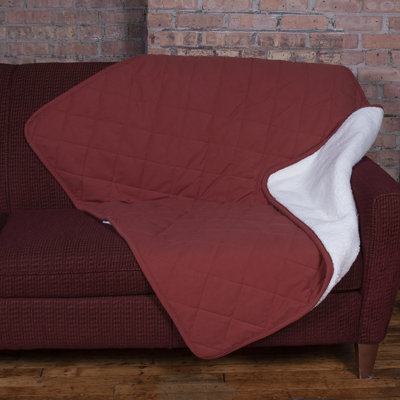 Jeté en microfibre Diamond matelassée