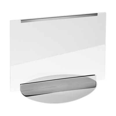 Sky Mirrored Metal Single Picture Frame In Silver
