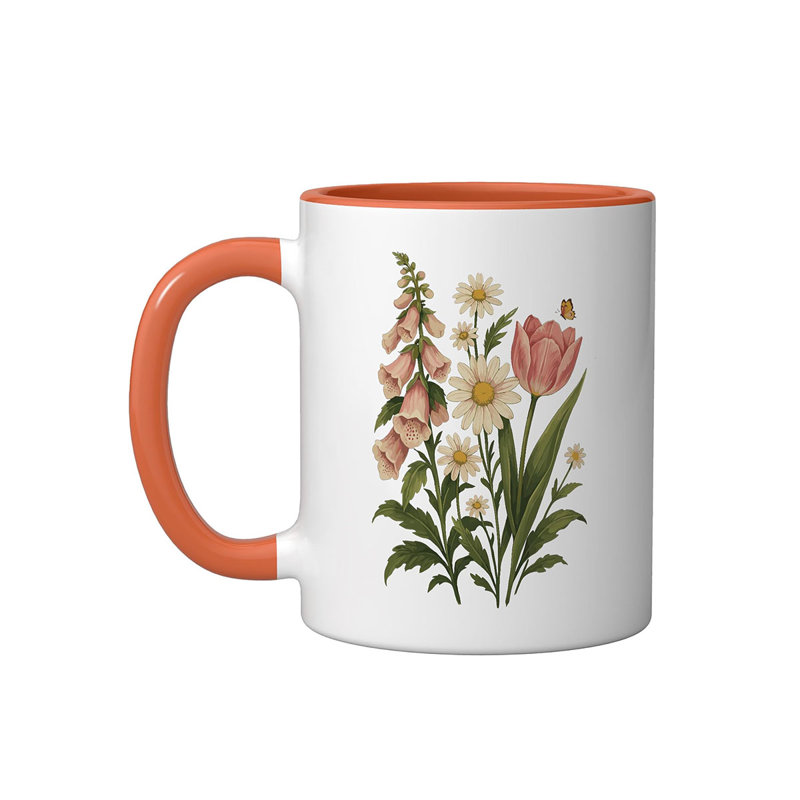 Ceramic Coffee Mug, Orange