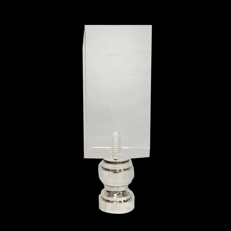 Rectangular Cube Lamp Finial