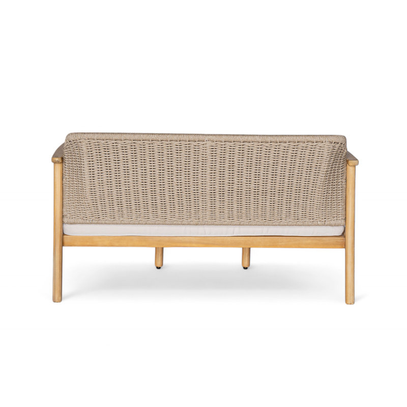 Douglas Outdoor 2-Piece Acacia Wood Conversation Set