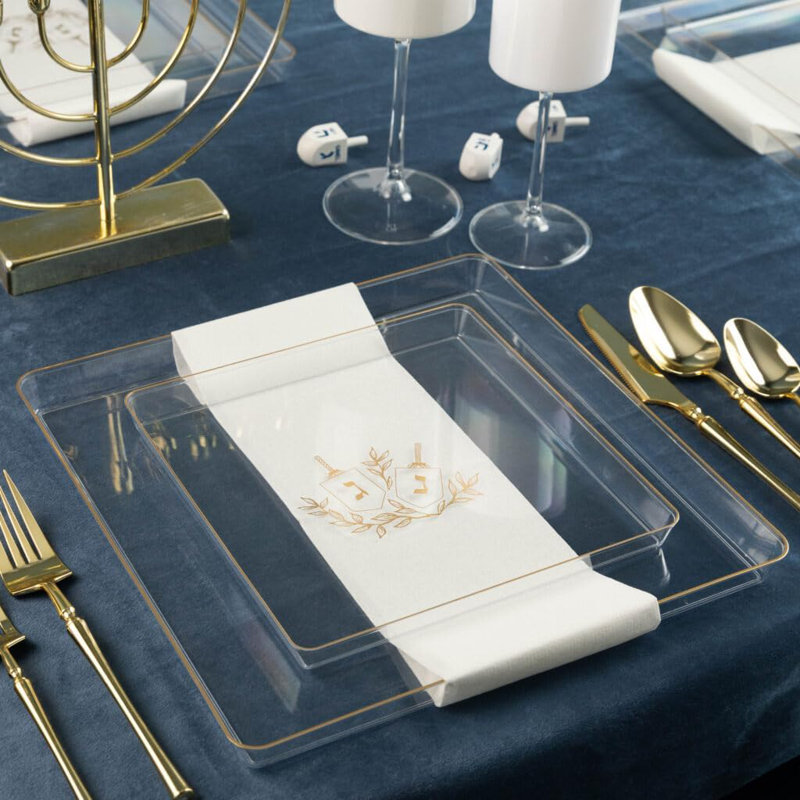 Disposable Hanukkah Dinner Plate