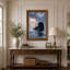 «Dark Rock Formation in Ocean at Sunset», art mural sur toile-2044200039