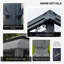 Outsunny 3x4m 2-Tier Gazebo Aluminium Garden Marquee Party Tent Light Grey
