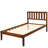 Walnut Twin Solid Wood Bed Frame