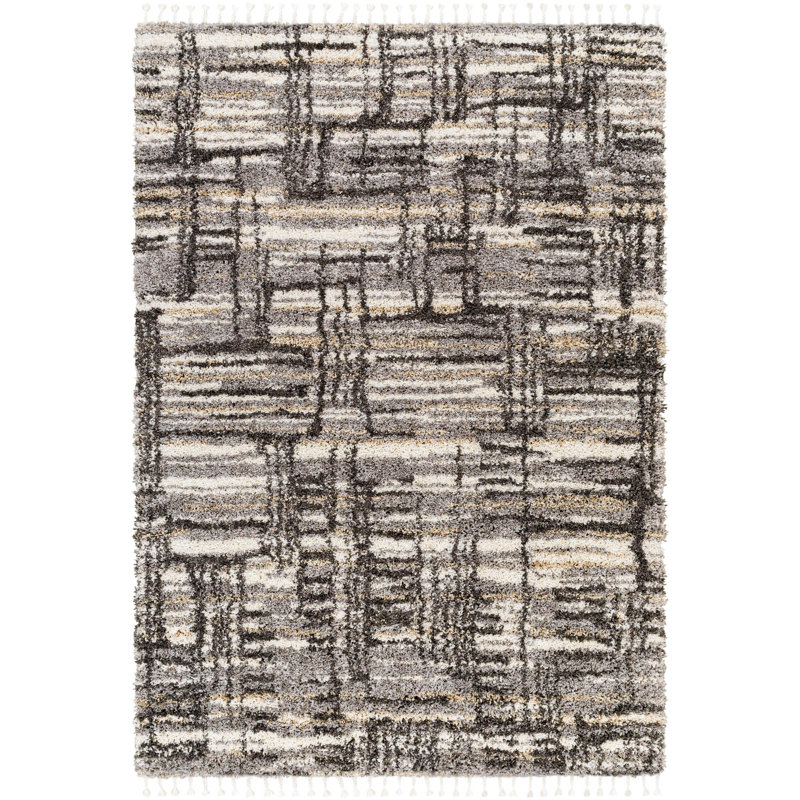 Abstract Indoor Rug, Rectangle 9'2" x 12'